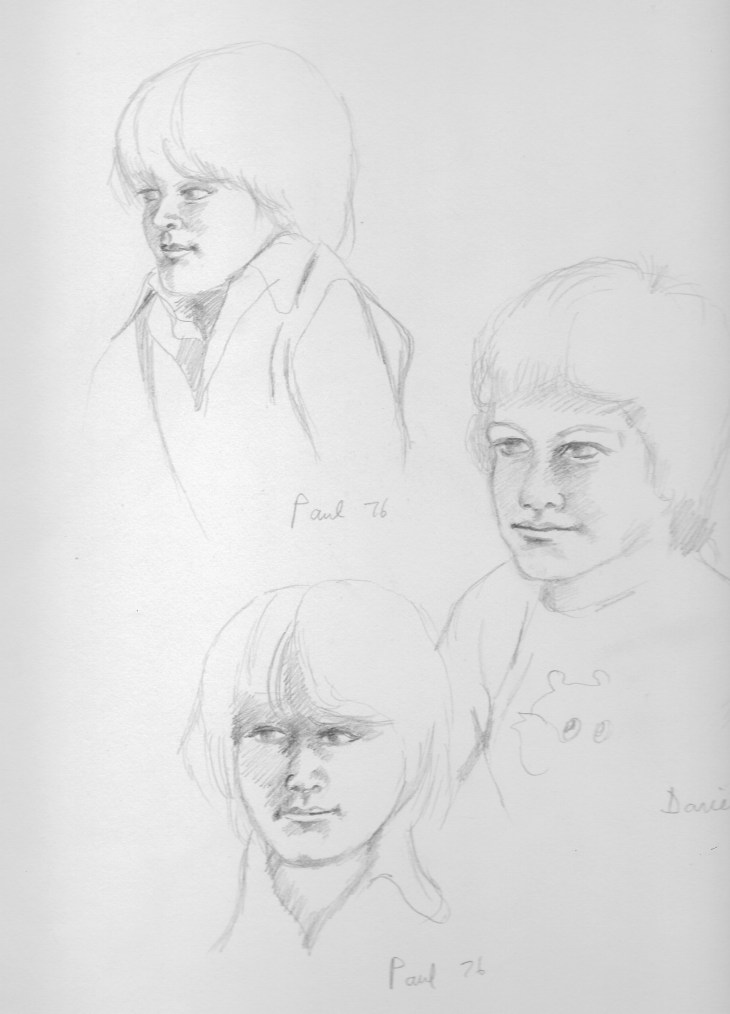 Paul and Daniel at Horsham 1976