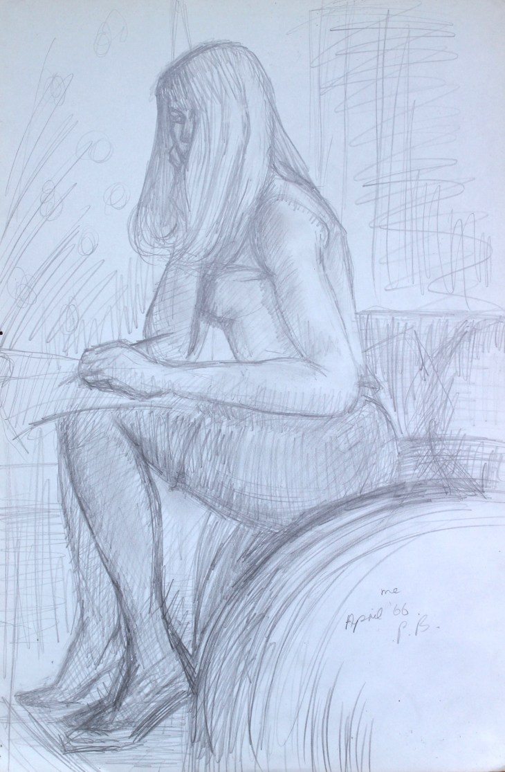 self portrait west kensington bedsit 1966